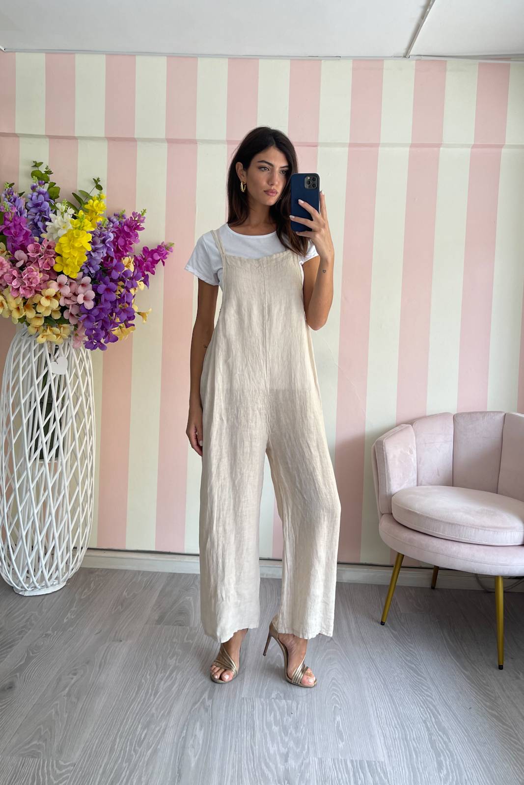 STORIA JUMPSUIT IN LINO ROBERTA